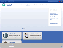 Tablet Screenshot of alcad.si
